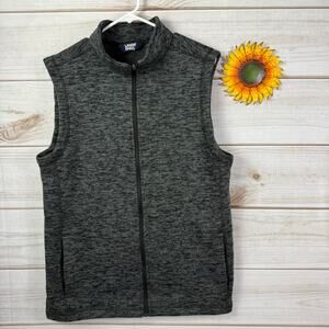 land's end men's sweater fleece‎ vest size M/T